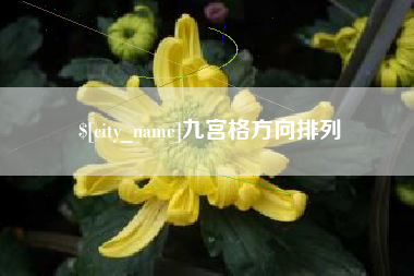 新疆九宫格方向排列