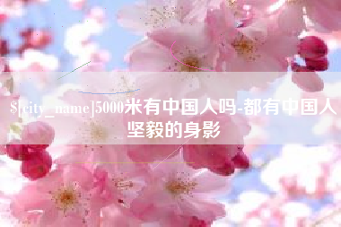 新疆5000米有中国人吗-都有中国人坚毅的身影