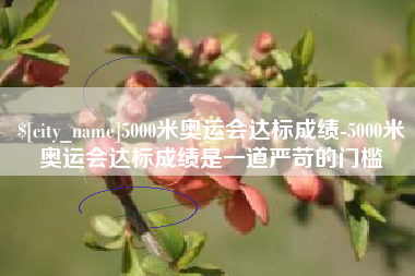 新疆5000米奥运会达标成绩-5000米奥运会达标成绩是一道严苛的门槛