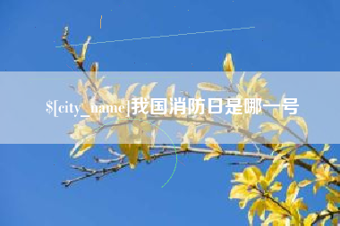 新疆我国消防日是哪一号