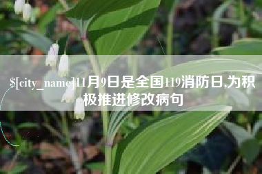 新疆11月9日是全国119消防日,为积极推进修改病句