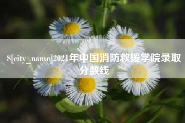 新疆2021年中国消防救援学院录取分数线