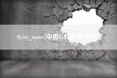 新疆中国15枚金牌分别是