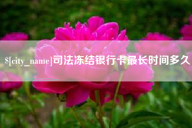 新疆司法冻结银行卡最长时间多久