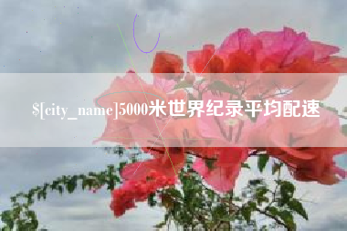 新疆5000米世界纪录平均配速