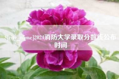 新疆2024消防大学录取分数线公布时间