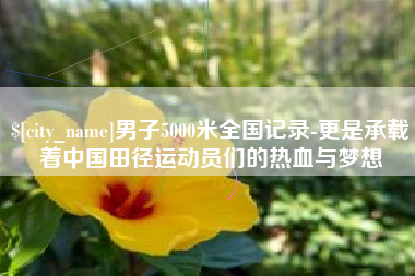 新疆男子5000米全国记录-更是承载着中国田径运动员们的热血与梦想