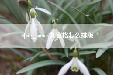 新疆九宫格怎么排版