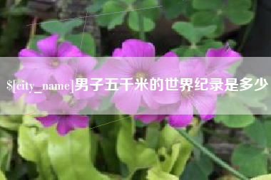 新疆男子五千米的世界纪录是多少