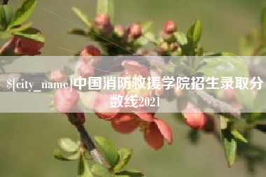 新疆中国消防救援学院招生录取分数线2021