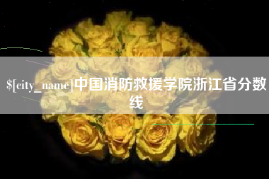 新疆中国消防救援学院浙江省分数线