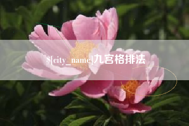 新疆九宫格排法