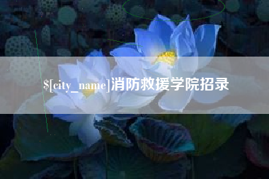 新疆消防救援学院招录