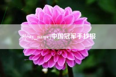 新疆中国冠军手抄报