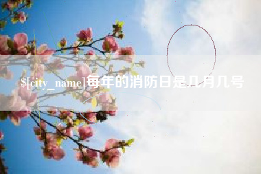 新疆每年的消防日是几月几号