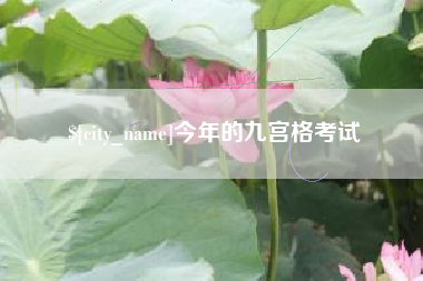 新疆今年的九宫格考试