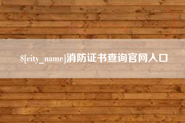 新疆消防证书查询官网入口