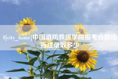 新疆中国消防救援学院报考分数线浙江录取多少