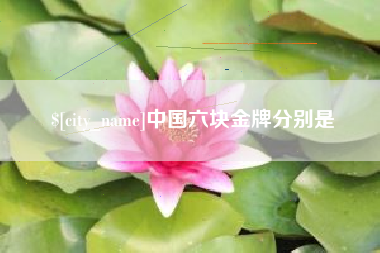 新疆中国六块金牌分别是
