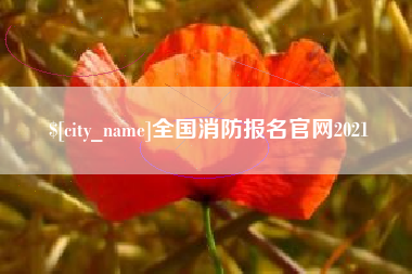 新疆全国消防报名官网2021
